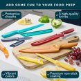 thumbnail image 2 of Home Hero Ultra-Sharp Stainless Steel Kitchen Knife Set - Chef Knife with Knife Sharpener - Steak Knives - Couteau Cuisine (11 pcs Set - Multi-Colour with Sheath), 2 of 7