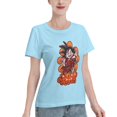 thumbnail image 2 of T-Shirt Basique à Manches Courtes pour Femmes Dragon Ball Little Goku, 2 of 6