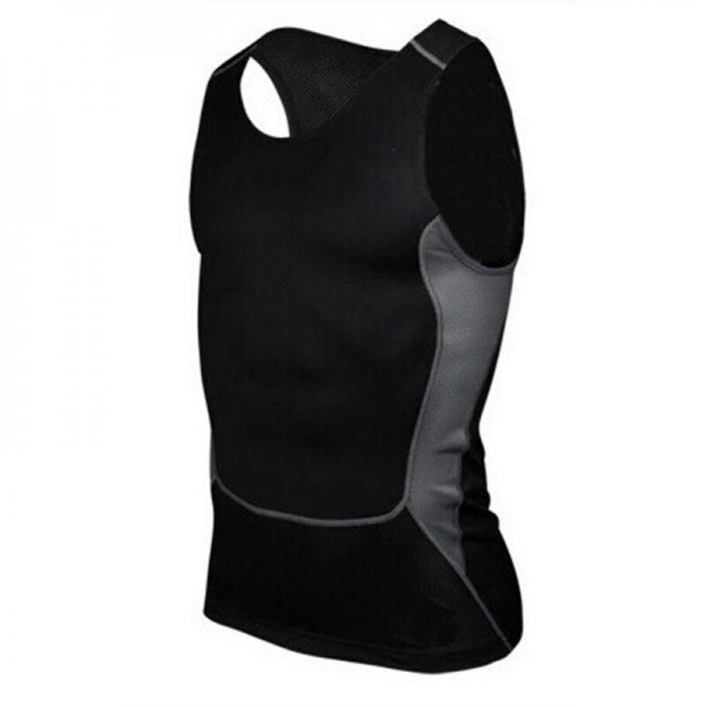 MesaSe Men GYM Fitness Compression Base Layer Tops Sleeveless Gym Running Sports Vest
