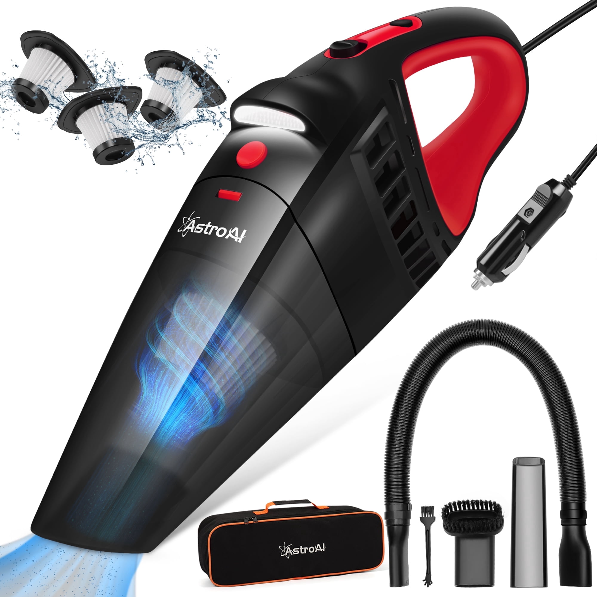 AstroAI Car Vacuum Cleaner, Portable Cyclone Handheld Vacuum, Dustbuster Quick Cleaner for Home, Car Cleaning