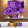 thumbnail image 3 of Art Fractal en Forme de Fleur Bleue - Impression sur Toile Florale, 3 of 4