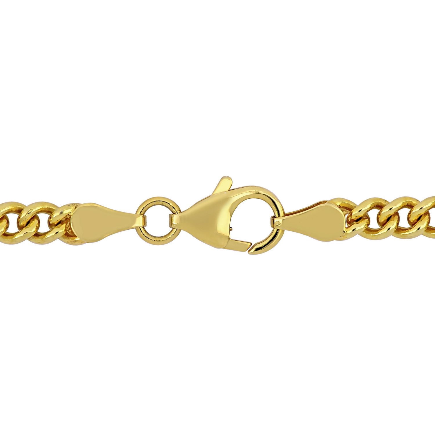 Miabella 2-7/8 Carat T.G.W. Created Ruby 18k Yellow Gold Plated Sterling Silver Heart Necklace