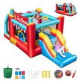 thumbnail image 1 of Costway Inflatable Bounce House 5-in-1 Ice Cream Jumping Castle without Blower, 1 of 10