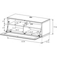 thumbnail image 2 of SONOROUS Studio ST-110B Wood and Glass TV Stand with Hidden Wheels for Sizes up to 65" (Modern Design with 4 Shelves For Your Audio/Video Components and Consoles, Comes with I/R Repeater)-Walnut Cover, 2 of 6