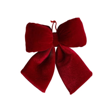 Birdeem Christmas Bow Red Oversized Christmas Decoration Pendant Velvet Wedding Decoration Christmas Tree Ornament