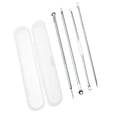 thumbnail image 1 of Milaget 4 Pcs Kit d'Outils de Beauté pour le Visage en Acier Inoxydable Extracteur de Comédons Points Noirs +, 1 of 8