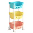 thumbnail image 4 of Lipstore 3 Tier Storage Cart Multipurpose Art Craft Trolley for Office Garage Kitchen A, 4 of 8