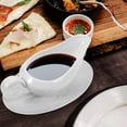 thumbnail image 2 of Miangastore Gravy Boat with Saucer Ceramic Gravy Boat Ceramic Milk Pitcher with Handle For Kitchen, 2 of 9