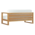 thumbnail image 4 of Modway Upland Ensemble de Mobilier de Patio Extérieur en Teck de 8 Pcs en Blanc Naturel, 4 of 11
