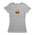 thumbnail image 1 of Cool Basic Cheeseburger Food Graphic Women's Sports Grey T-shirt, 1 of 1