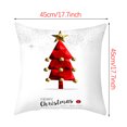 thumbnail image 2 of Agiferg Christmas New Pillowcase Rag Linen Pillowcase Back Cushion Cover, 2 of 2