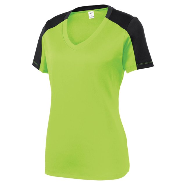 Gravity Threads Chemise à Manches Bloquées pour Femmes - Lime Shock/noir - Grand