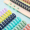 thumbnail image 3 of mmirethe 10pcs/set Reusable Plastic Binder Spines Convenient And Durable Solution For Loose Leaf Binders Light pink+10pcs, 3 of 6