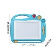 thumbnail image 2 of Blue Blue Magnetic Drawing Board For Kids Colorful Erasable Doodle Pad With Pen And Stamp, 2 of 6