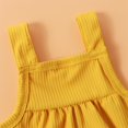thumbnail image 3 of Patpat Baby Pretty Candy Color Solid Pocket Strappy Romper, 3 of 9