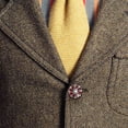 thumbnail image 4 of Crystal Rhinestone Button Covers, Flower Sleeve Decorative Buttons Cover, Button Clips for Shirts, Detachable Shirt Button Clips Buttons Jewelry for Dress Suit Tux Shirt Tuxedo Accessories, 4 of 8
