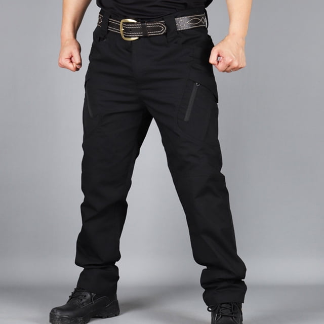 Mens Sweatpants Men's Pants Multiple Pockets Cargo Trousers Work Wear Combat Cargo Pocket on Clearance