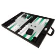 thumbnail image 3 of Ensemble de Backgammon Premium de 19 Pouces - Grande Taille - Tableau Noir, Points Blancs et Verts, 3 of 5
