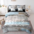 thumbnail image 1 of YST Vintage Anchor Bedding, Nautical Theme Comforter Set, 7-Piece, Full, 1 of 4