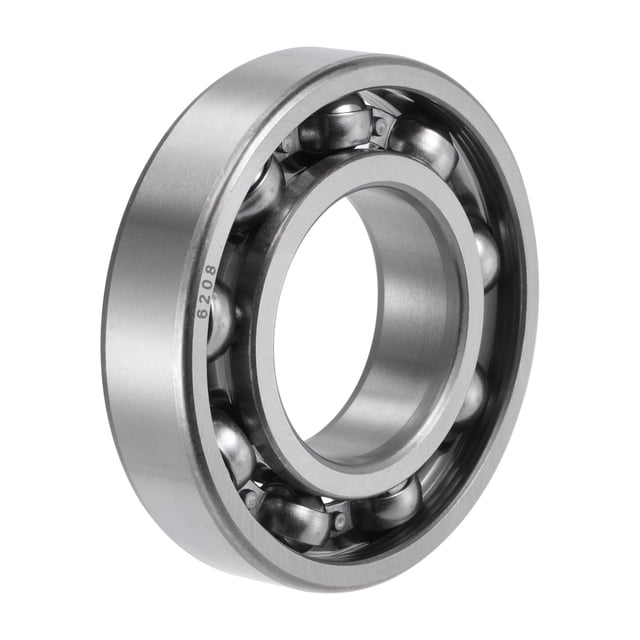 Unique Bargains Roulements à Billes à Gorge Profonde 6208 40x80x18mm Type Ouvert CN Acier Chromé