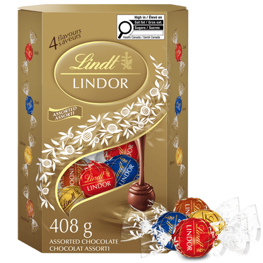 Lindt LINDOR Assorted Chocolate Truffles Cornet, 408g Box