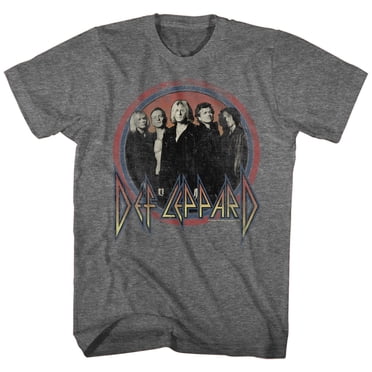 Def Leppard Circles Heather Adult T-Shirt
