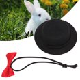thumbnail image 4 of Hamster Hat and Bowtie Set Adjustable Comfortable Little Pet Dress Up for Rabbits Hamsters Guinea Pigs, 4 of 7