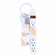 thumbnail image 1 of 6-Outlet Power Strip with Safe Lock, Power Bar with 3Ft 14AWG Cord, ETL Certificated, 1 of 7