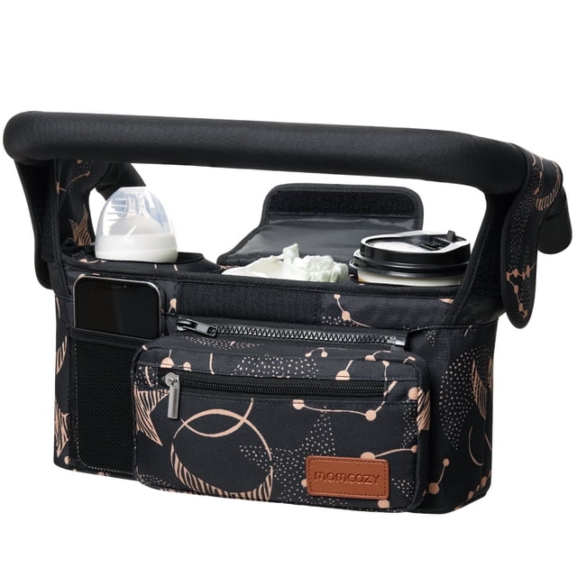 Momcozy Universal Stroller Organizer with Cup Holders Fits Strollers, Large Capacity for Baby Essentials, Starry Sky