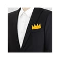 thumbnail image 4 of INSPIRE CHIC Men's Pocket Squares Pre Folded Triangles On Card Suit Handkerchief Yellow One Size, 4 of 4