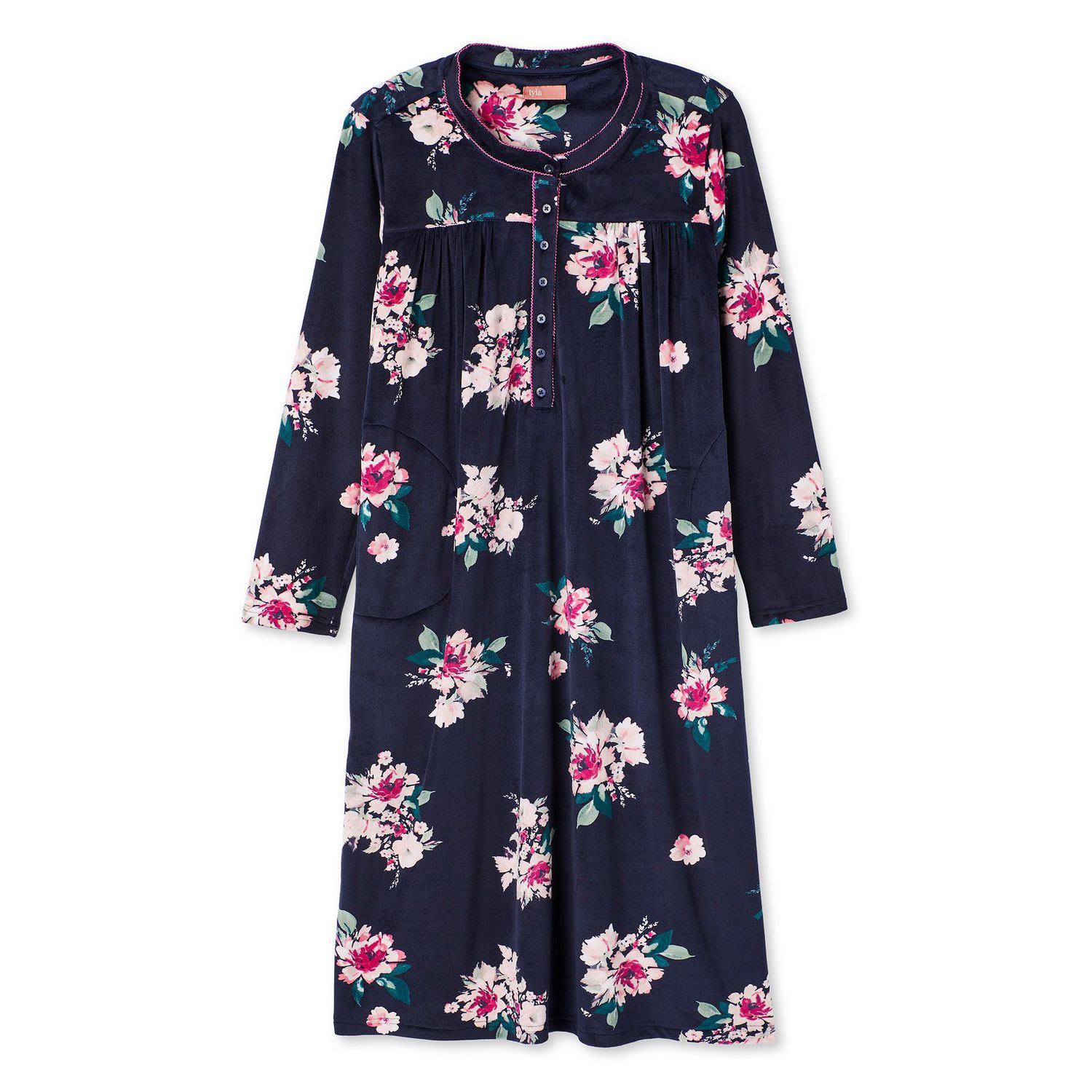 Iyla Women's Plus Velour Nightgown