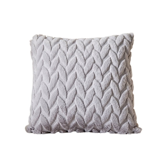 Throw Pillow Covers Embroidered Three-Dimensional Leaf Pillow Solid Color Soft Bedside office Pillow Waist Pillow Cushion Cover Sofa Pillowlumbar Pillow Cover