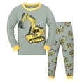 thumbnail image 1 of MIASHUI Ensemble de Pyjama pour Petits Grands Garçons Filles, Pyjamas pour Enfants en Coton, Orange, 1-2 Ans, 1 of 3
