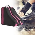 thumbnail image 4 of jinwen Sac à Chaussures de Patinage Portable Bandoulière Réglable et Poignée Supérieure Sac à Main Rose Maille Rose, 4 of 9