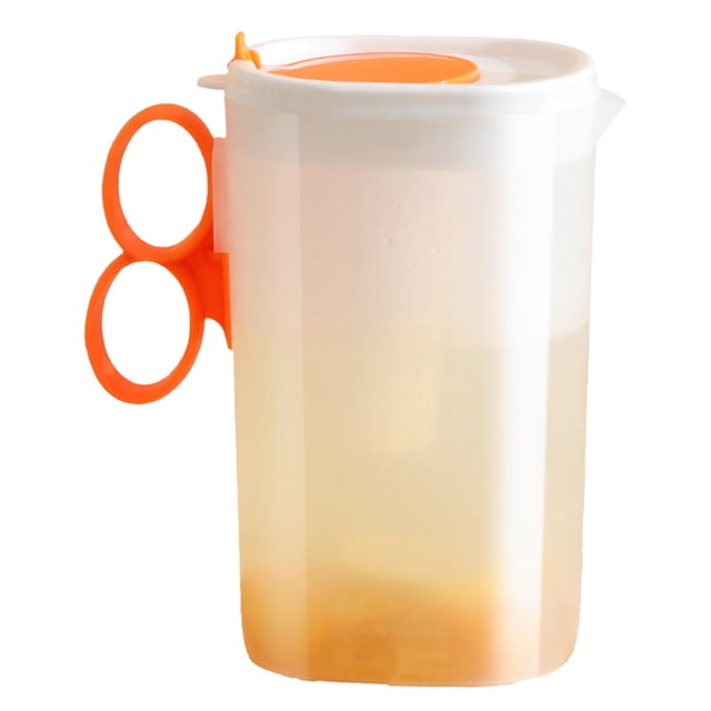 fheaev Cold Kettle With Lid Ecologically Friendly Carafes Mix Drinks For Hot/Cold Lemonade Beverage Jar Ice Tea Kettle White