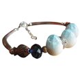thumbnail image 1 of Women Bangle Bracelet Ceramic Bead Adjustable Bangle Bracelet Cuff Bracelet, 1 of 7