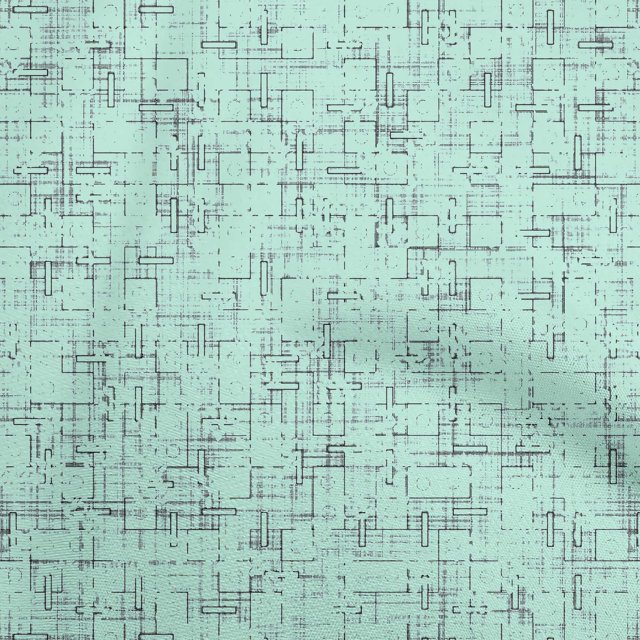 oneOone Polyester Spandex Aquamarine Fabric Geometric Fabric For Sewing Printed Craft Fabric By The Yard 56 Inch Wide-TY