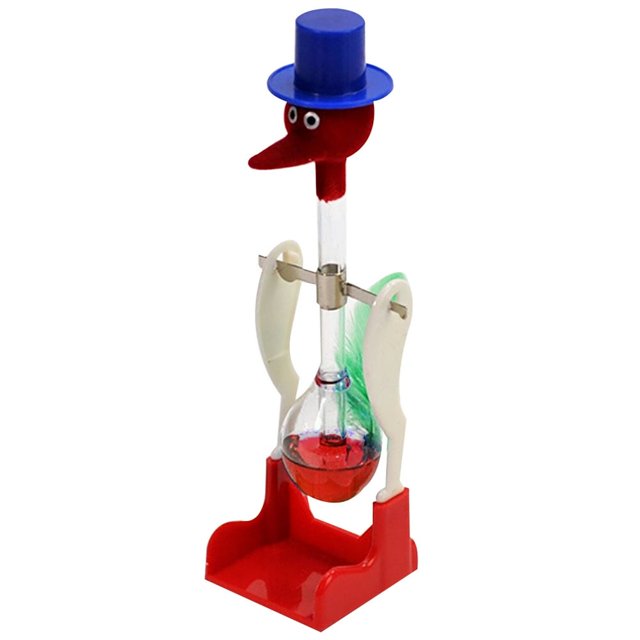 CUITING Creative Non-Stop Liquid Drinking Glass Lucky Bird Duck Bobbing Prank Toy
