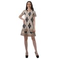 thumbnail image 4 of Moomaya Tenues d'Été Coton Flex Imprimées Robes Courtes pour Femmes Tenue Décontractée, 4 of 4