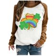 thumbnail image 2 of T-shirt de la Saint-Patrick pour Femmes, Imprimé Saint-Patrick, Col Rond, Manches Longues, Haut Ample, 2 of 4