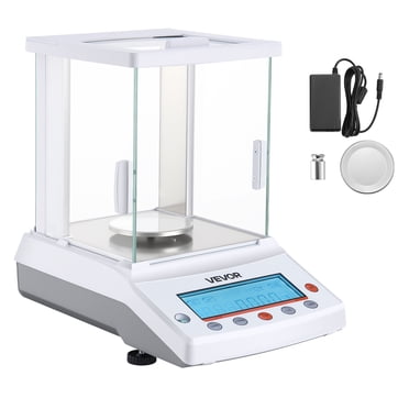 VEVOR Analytical Balance, 120 g x 0.001 g High Precision Accuracy Lab Scale, g/oz/ct/mg 4 Units Electronic Digital Analytical Balance with Glass Draft Shield, for Laboratory Jewelry Pharmacy
