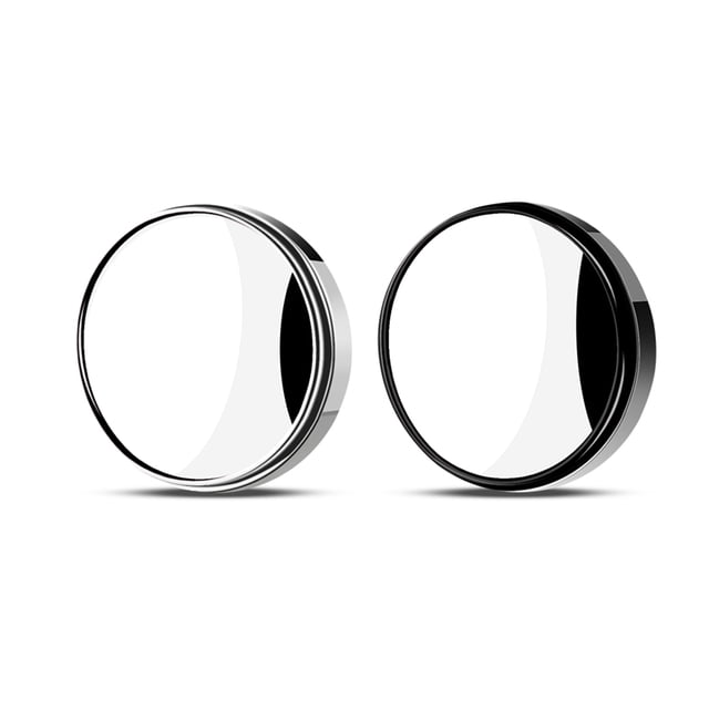 Graflsoa Miroirs à Angle Mort Convexes en Verre HD Ronds de 2 Pouces, Réglables à 360°, Étanches, Ajustement Universel pour Voitures, Camions, VUS, VR et Fourgonnettes (Lot de 2)