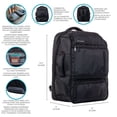 thumbnail image 3 of Jetstream 20" Convertible Travel Backpack, Weekender Bag with Laptop Sleeve, Black, 3 of 10