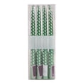 thumbnail image 2 of Fiudx 4-Piece Set of Long Pole Threaded Wax Candles for Romantic Wedding & Restaurant Plating Decor | 25Cm Dripless Taper Candles In Assorted Colors, 2 of 6