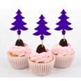 thumbnail image 1 of Darling Souvenir Christmas Tree Cupcake Toppers Dessert Decorations - Pack Of 20, 1 of 6