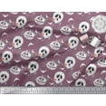 thumbnail image 2 of Soimoi Poly Georgette Fabric Spider Web,Bat & Ghost Halloween Print Fabric by The Yard 52 Inch Wide, 2 of 3