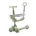 thumbnail image 1 of S SERENABLE 3 Wheel Kick Scooter Riding Toy Adjustable Height Handlebars Light up Wheels Green, 1 of 9