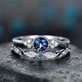 thumbnail image 1 of TopLLC Rings Women's Fashion Diamond Couple Jewelry 1 Pair Rings Set Size 6 Ring ring, 1 of 4