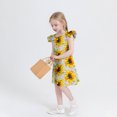 thumbnail image 3 of RXIRUCGD 2025 Vêtements d'Été pour Enfants Robe d'Été à Manches à Volants pour Filles 4-14T, 3 of 7