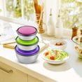 thumbnail image 4 of Stainless Steel Mixing Bowls Set with Lids - Kitchen Storage Containers for Food Prep Reusable Metal Bowls for Mixing Marinating and Serving, 4 of 5